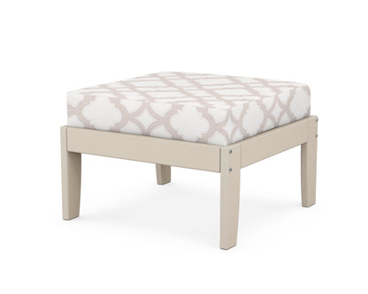 Unbranded Modular Ottoman - Classic in Sand / Trellis Dune Burlap