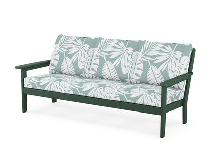 Country Living Cottage Deep Seating Sofa in Green / Leaf Glacier Spa