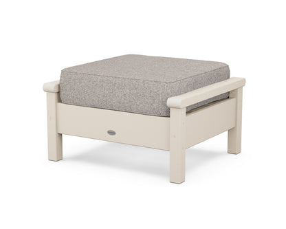 POLYWOOD® Harbour Deep Seating Ottoman in Sand / Weathered Tweed