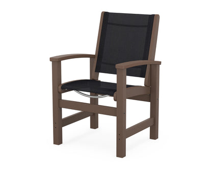POLYWOOD® Coastal Dining Chair in Mahogany / Black Sling
