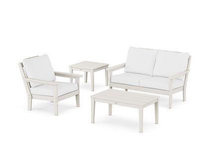 Country Living Wovendale 4-Piece Deep Seating Set in Sand / Natural