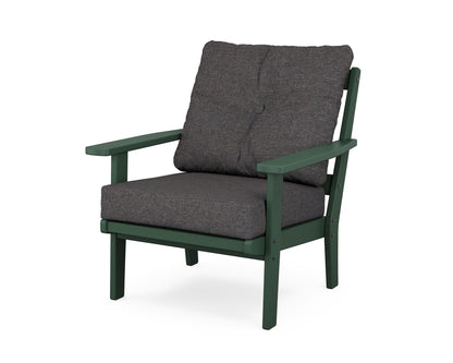 POLYWOOD® Prairie Deep Seating Chair in Green / Ash Charcoal