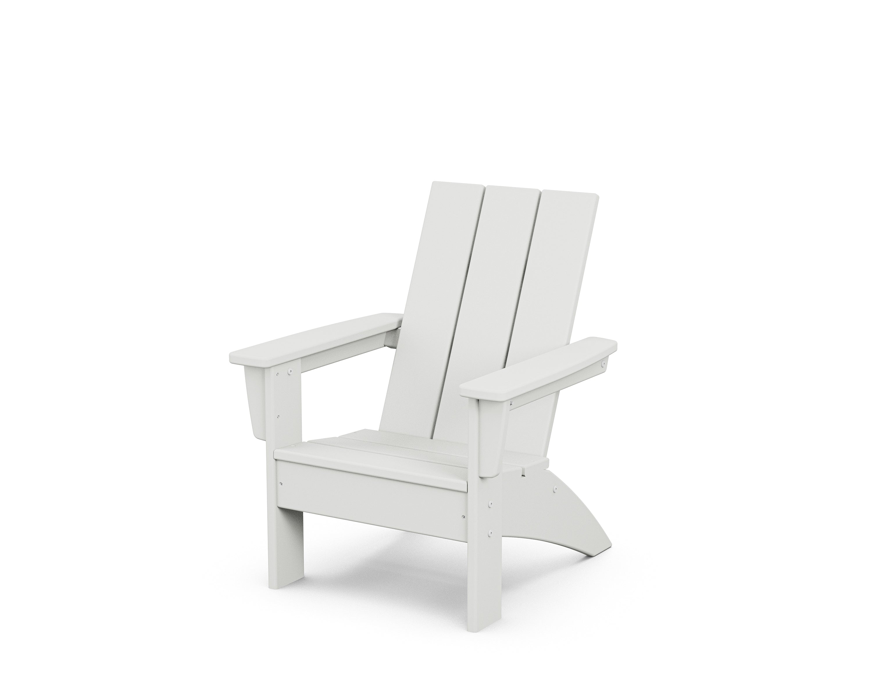 POLYWOOD® Kids Modern Adirondack Chair in White