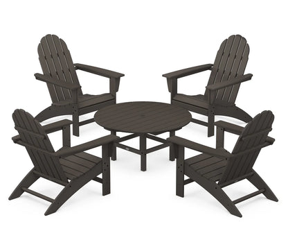 Vineyard 5-Piece Adirondack Chair Conversation Set