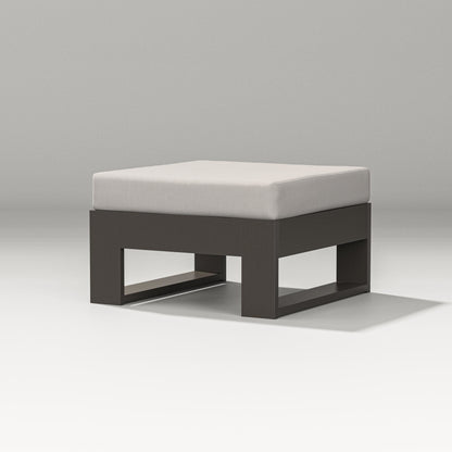 PW Designer Series Latitude Lounge Ottoman in Vintage Coffee / Cast Ash