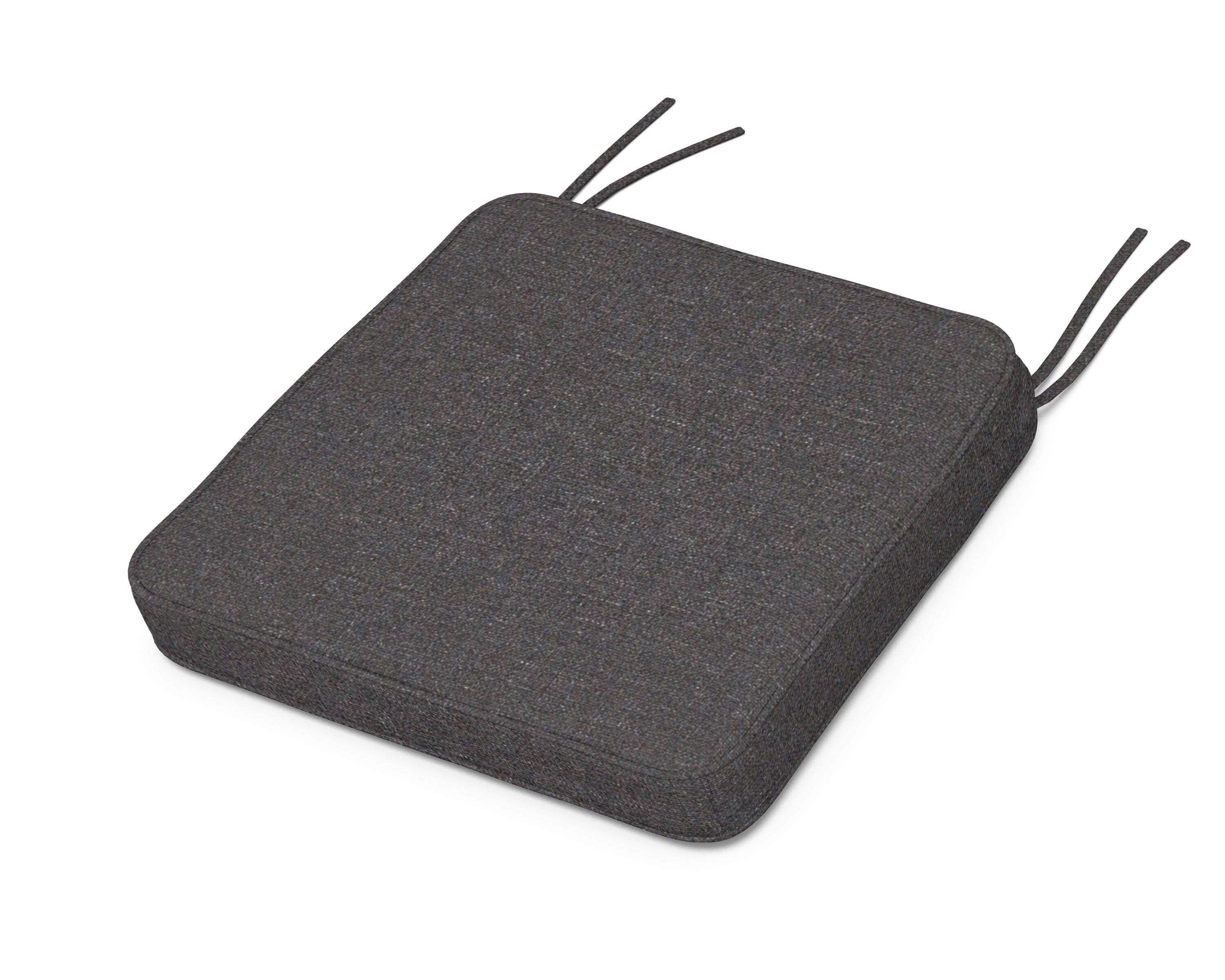 Martha Stewart by POLYWOOD® Chinoiserie Side Chair Seat Cushion in Ash Charcoal