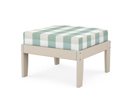 Unbranded Modular Ottoman - Classic in Sand / Buffalo Plaid Glacier Spa