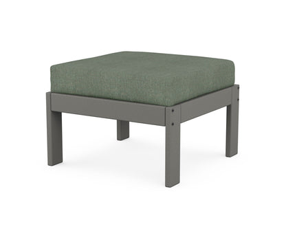 POLYWOOD® Vineyard Modular Ottoman in Slate Grey / Cast Sage
