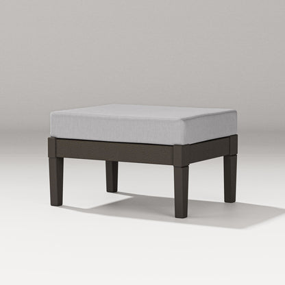 PW Designer Series Estate Lounge Ottoman in Vintage Coffee / Granite