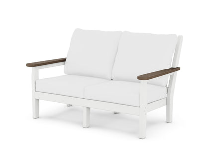 Chippendale Deep Seating Loveseat - White