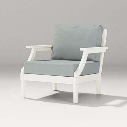 PW Designer Series Estate Lounge Chair in Vintage White / Spa