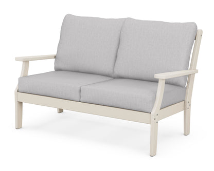 POLYWOOD® Braxton Deep Seating Loveseat in Sand / Granite
