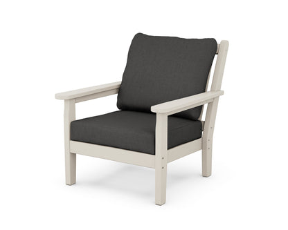 POLYWOOD® Chippendale Deep Seating Chair in Sand / Spectrum Carbon