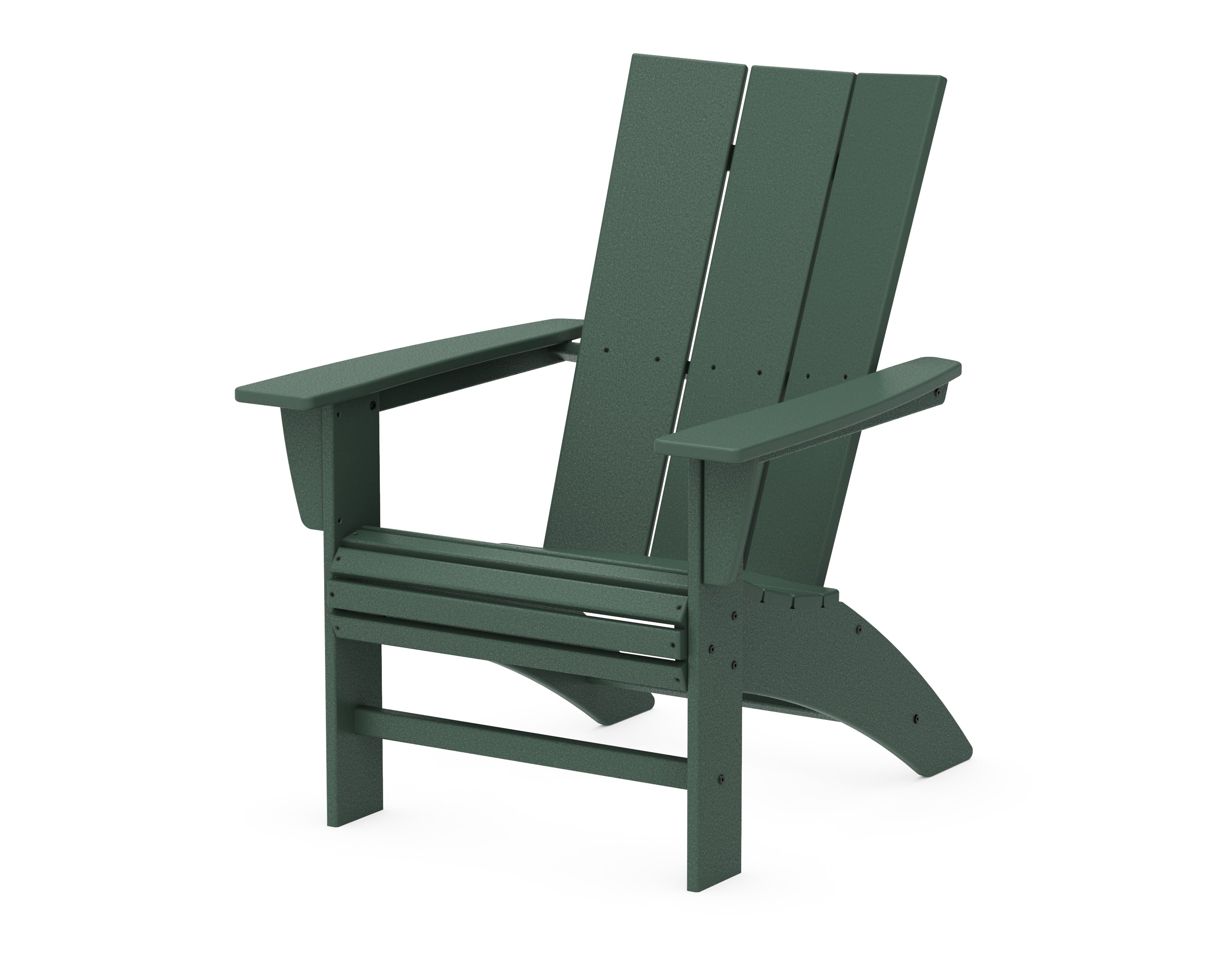 POLYWOOD® Modern Curveback Adirondack Chair in Green