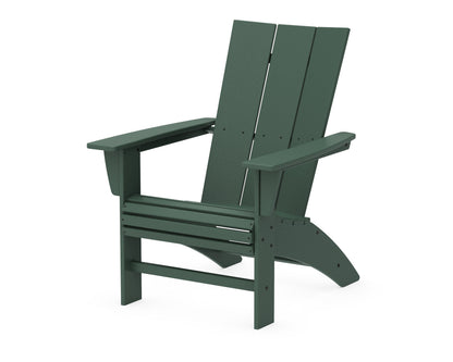 POLYWOOD® Modern Curveback Adirondack Chair in Green