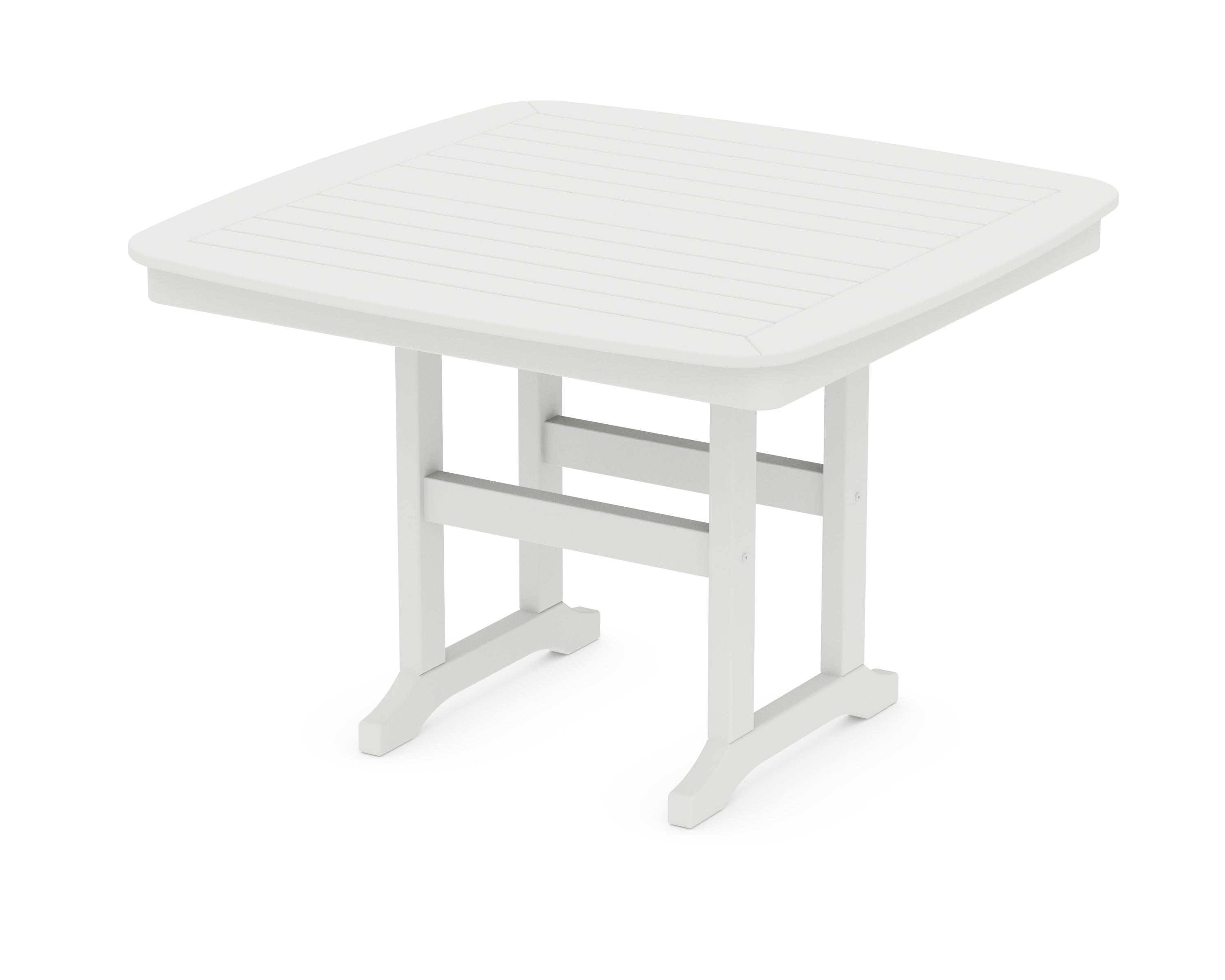 POLYWOOD® Nautical 44" Dining Table in White