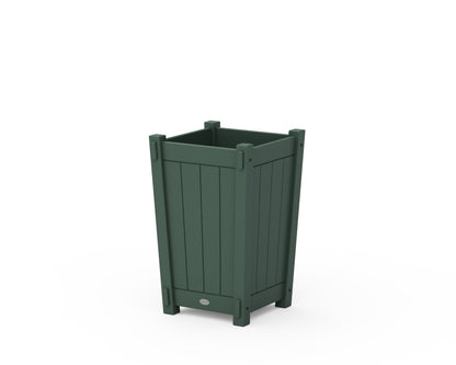 POLYWOOD® Vineyard Tapered Square Short Planter Box in Green