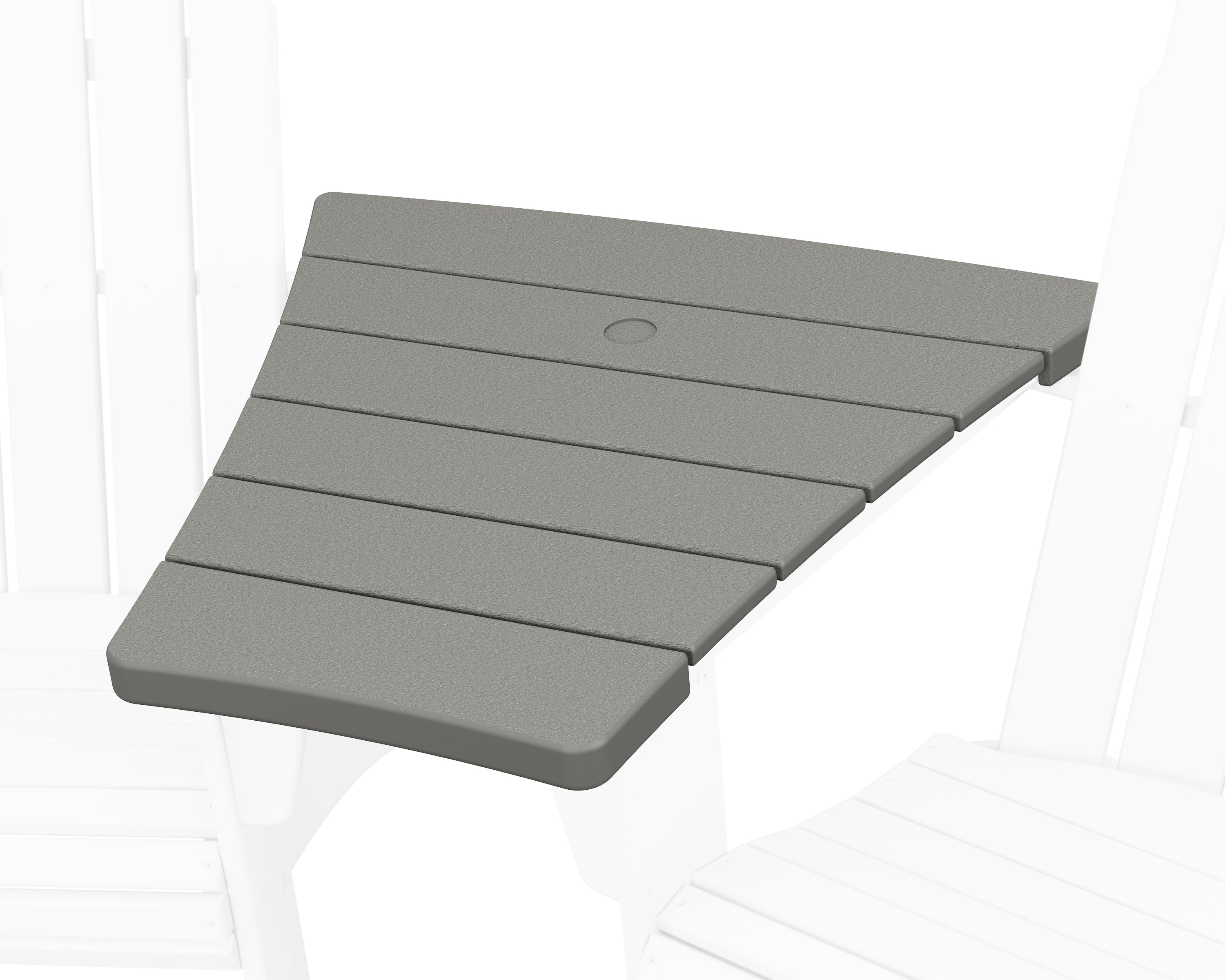 POLYWOOD® 600 Series Angled Adirondack Connecting Table in Slate Grey