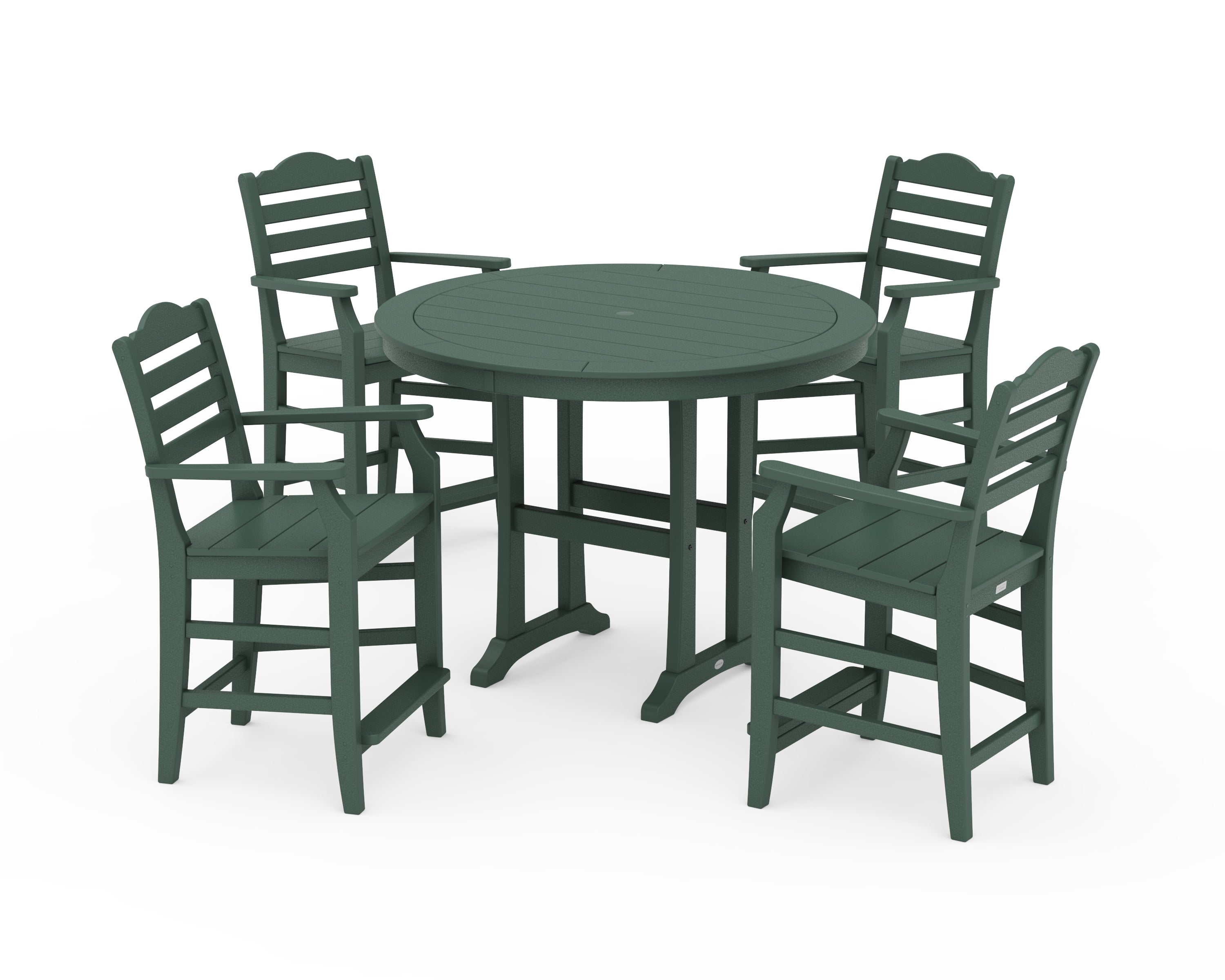 Draper James™ by  POLYWOOD® Savannah 5-Piece Round Counter Set in Green