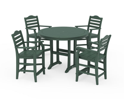 Draper James™ by  POLYWOOD® Savannah 5-Piece Round Counter Set in Green