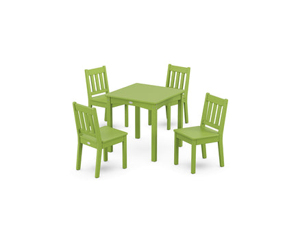 POLYWOOD® Vineyard Kids 5-Piece Dining Set in Lime