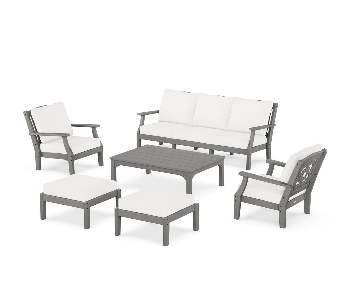 Chinoiserie 6-Piece Lounge Sofa Set