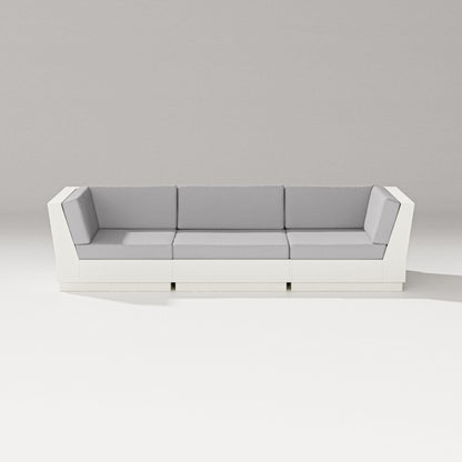 PW Designer Series Elevate Sofa Sectional in Vintage White / Granite