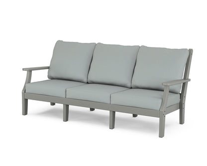 Country Living Wovendale Deep Seating Sofa in Slate Grey / Spa