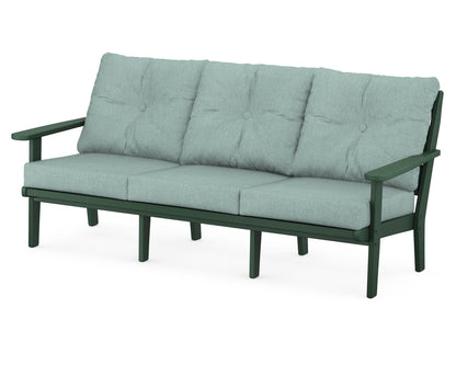 POLYWOOD® Lakeside Deep Seating Sofa in Green / Glacier Spa