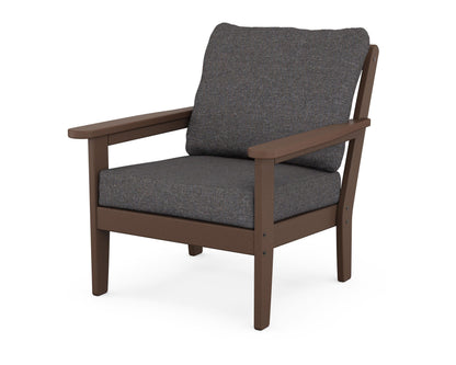 Country Living Cottage Deep Seating Chair in Mahogany / Ash Charcoal