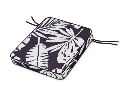Martha Stewart by POLYWOOD® Chinoiserie Rocker Seat Cushion in Leaf Navy