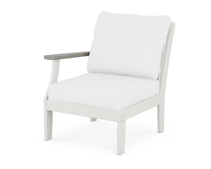 Braxton Modular Left Arm Chair - White