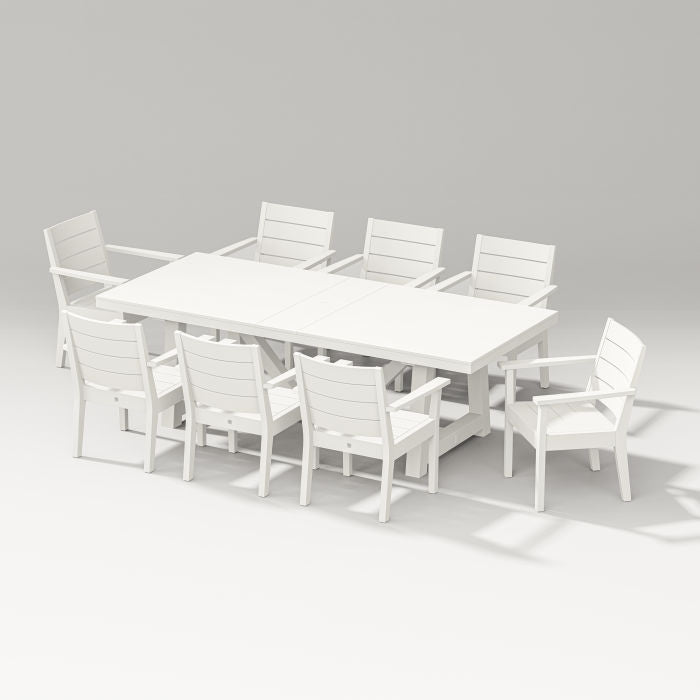 Latitude 9-piece A-frame Table Dining Set