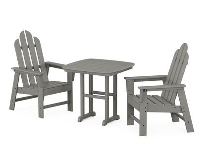POLYWOOD® Long Island 3-Piece Dining Set in Slate Grey