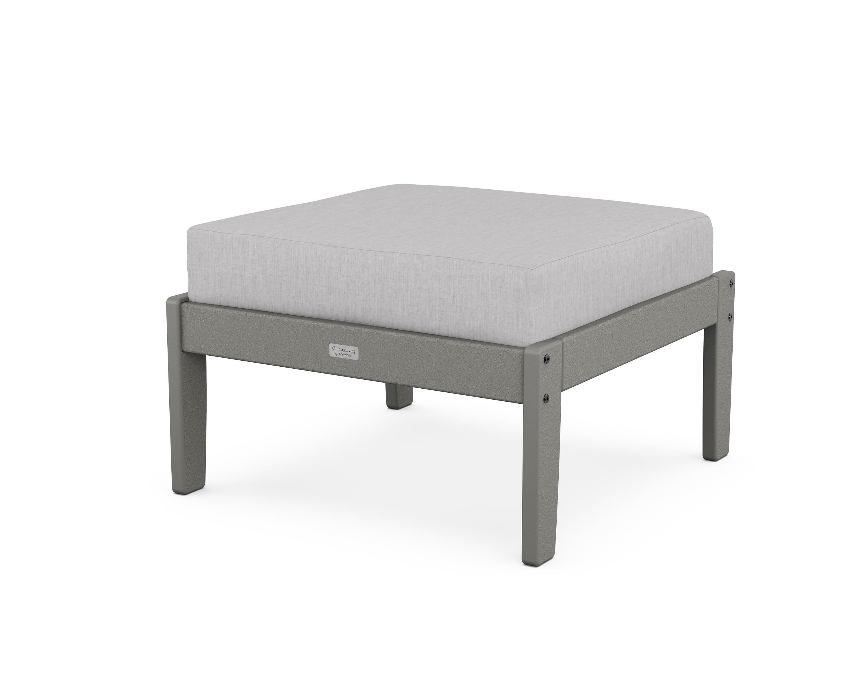 Country Living Cottage Deep Seating Ottoman in Slate Grey / Granite