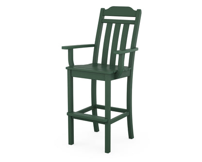 Country Living Cottage Bar Arm Chair in Green