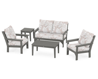 Vineyard 5 Piece Deep Seating Set - Slate Grey
