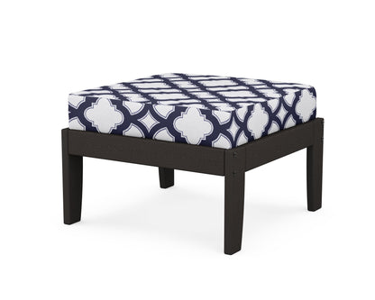 Unbranded Modular Ottoman - Classic in Vintage Coffee / Trellis Navy