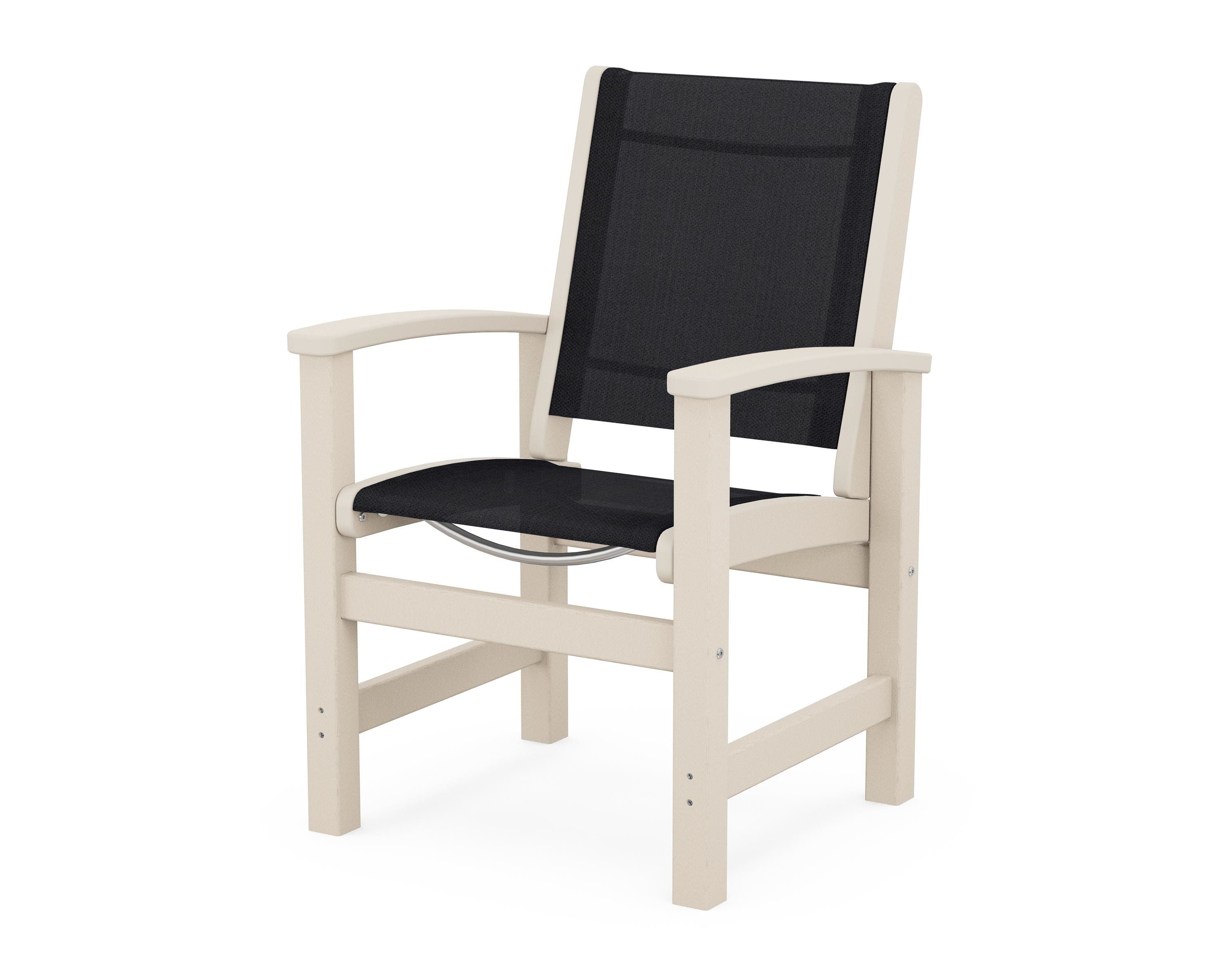 POLYWOOD® Coastal Dining Chair in Sand / Black Sling