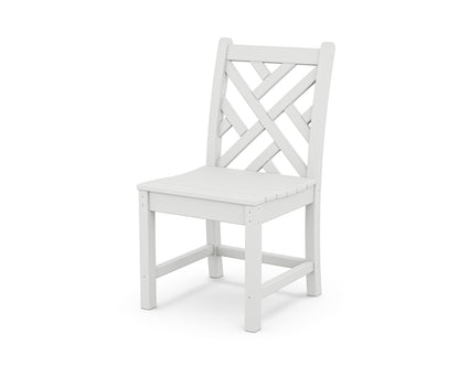POLYWOOD® Chippendale Dining Side Chair in White