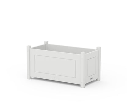 Country Living Country Living Rectangle Double Planter Box in White