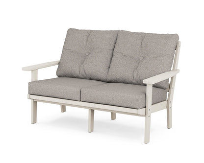 POLYWOOD® Prairie Deep Seating Loveseat in Sand / Weathered Tweed