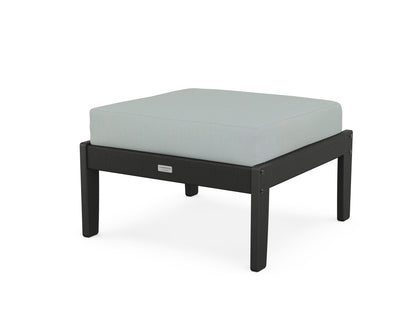 Country Living Cottage Deep Seating Ottoman in Black / Spa