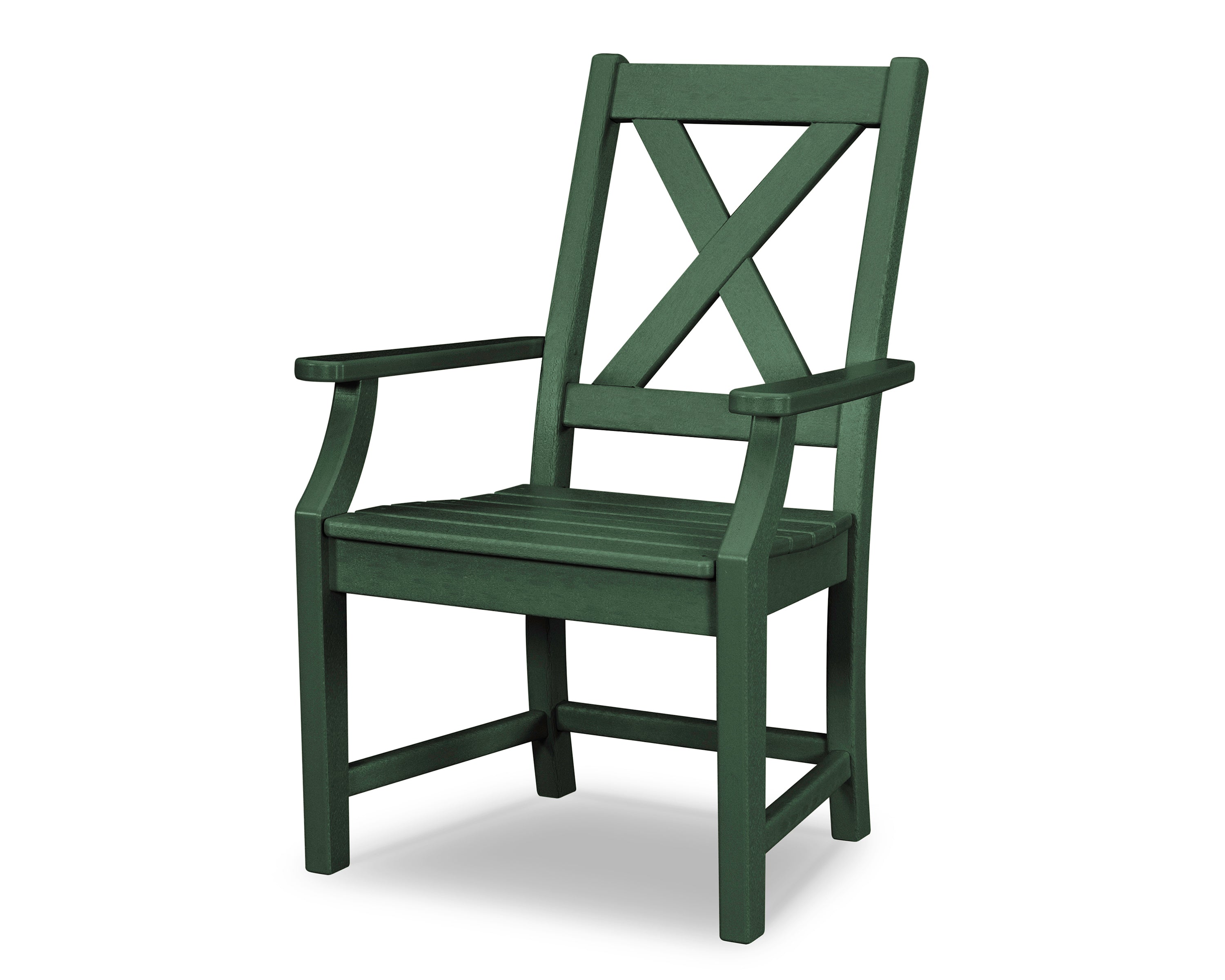 POLYWOOD® Braxton Dining Arm Chair in Green
