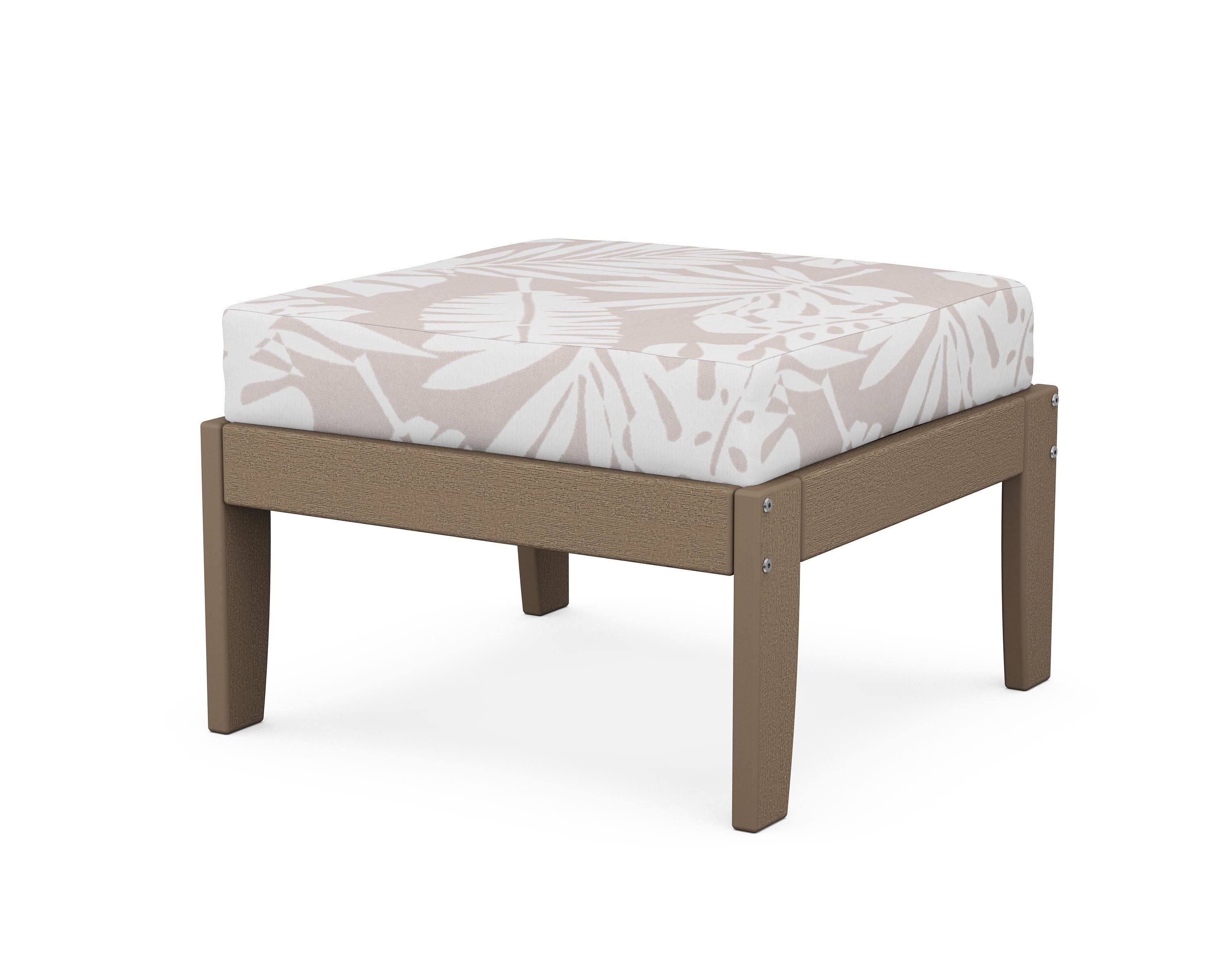 Unbranded Modular Ottoman - Classic in Vintage Sahara / Leaf Dune Burlap