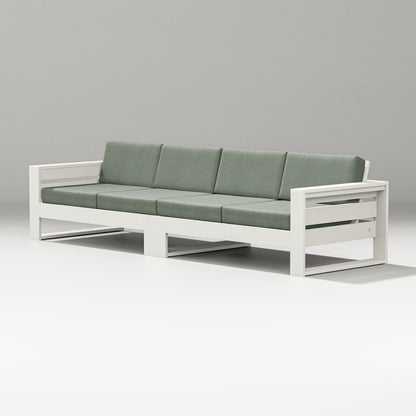PW Designer Series Latitude Straight Sectional in Vintage White / Cast Sage