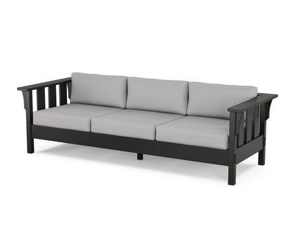 Martha Stewart by POLYWOOD® Acadia Deep Seating Sofa in Black / Granite