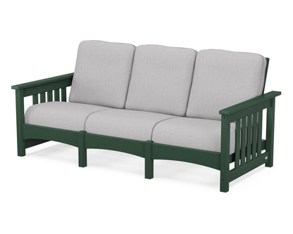 POLYWOOD® Club Mission Sofa in Green / Granite