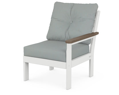 Vineyard Modular Right Arm Chair - White