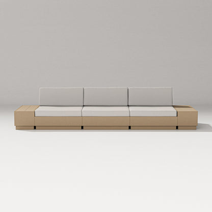 PW Designer Series Elevate Straight Sectional in Vintage Sahara / Cast Ash